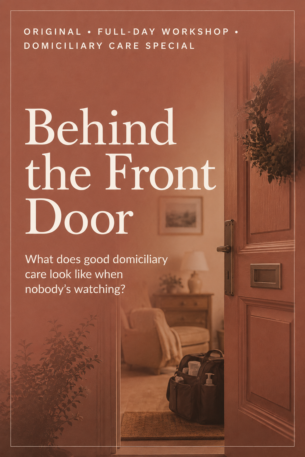 behind the front door workshop cover