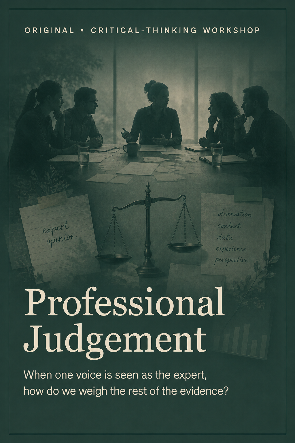 professional judgement workshop cover