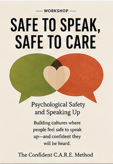 safe to speak safe to care workshop cover